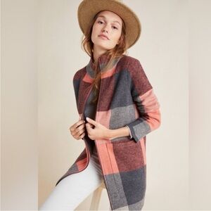 Anthropologie Field Flower Felicity Sweater Coat